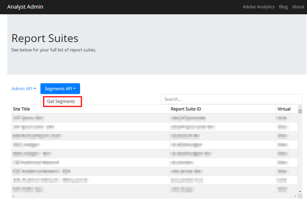 Adobe Admin Api Get Segments