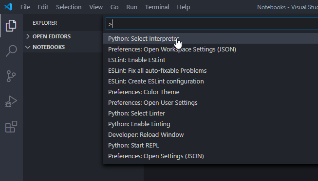 Anaconda Visual Studio Code Select Interpreter 1