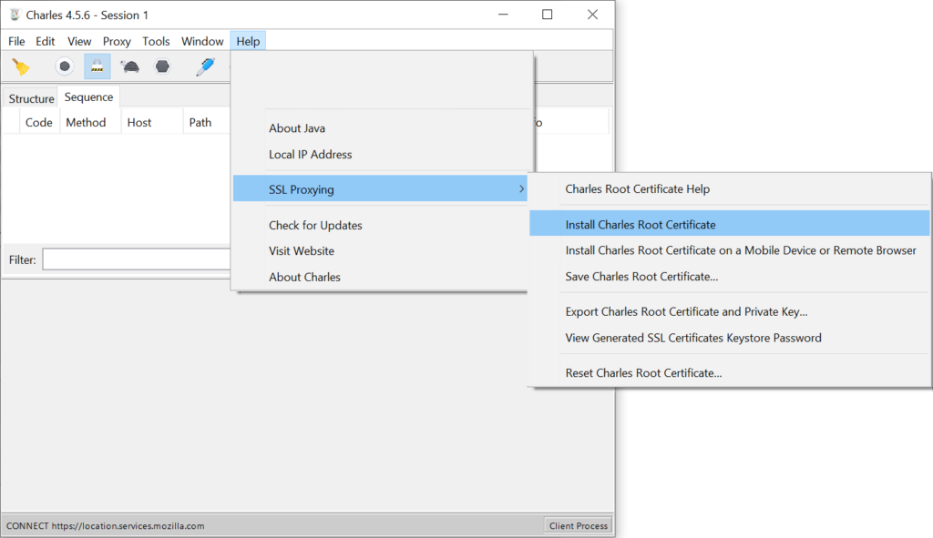 Help Install Charles Root Certificate 1024x591