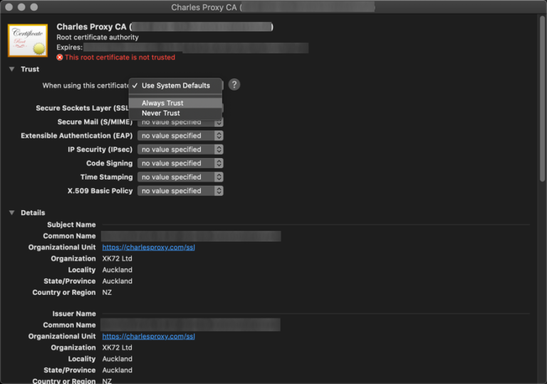 How To Set Up Charles Proxy on macOS - Analyst Admin